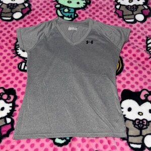 Under Armour Women's Heather Gray V-Neck Tee